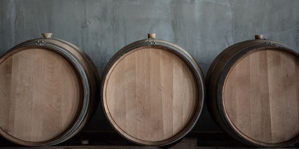 Maturing in barrels and casks at Château Beaurang